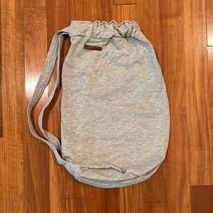 Naketano Soft Grey Cotton Jersey  Backpack Bag
